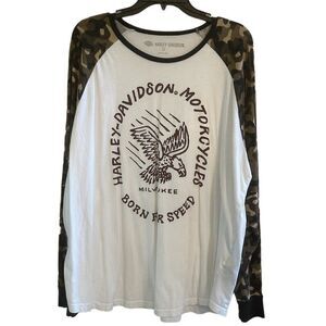 Harley Davidson | Slim fit Ling sleeve Tee | XL | Born for Speed
